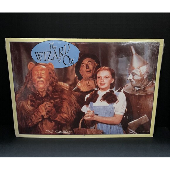 Vintage The Wizard of Oz 1995 Calendar Dorothy‎ Toto Frameable New Sealed - Picture 1 of 4